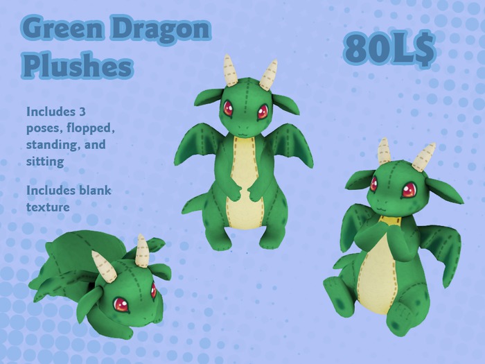 Green Dragon Plushes