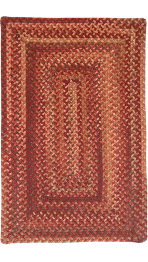 Gloucester Rhubarb Braided Rug 1