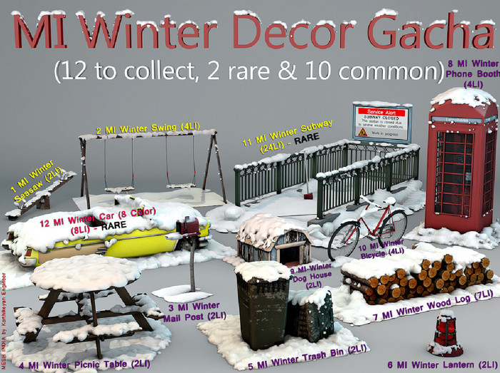 11 MI Winter Subway (24LI) - RARE