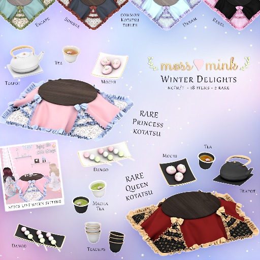 {moss&mink} Winter Delights - Teapot - Black