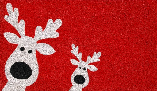 Christmas - Rug - Rudolph Stare (MESH)