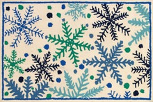 Rug - Christmas - Blue Snowflake