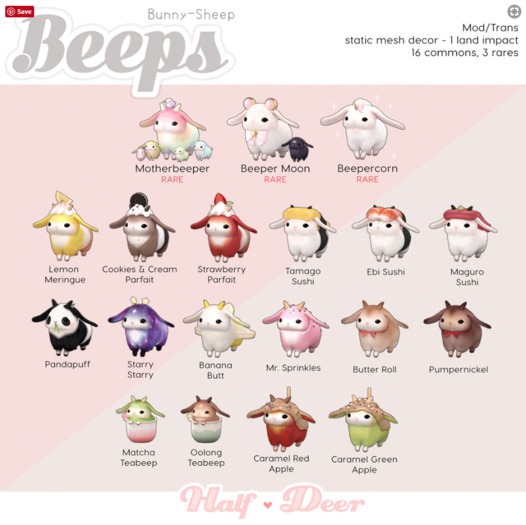 +Half-Deer+ Beep - Caramel Red Apple