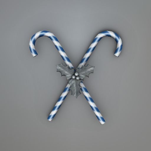 Hanukkah Mesh Holly Candy Canes box
