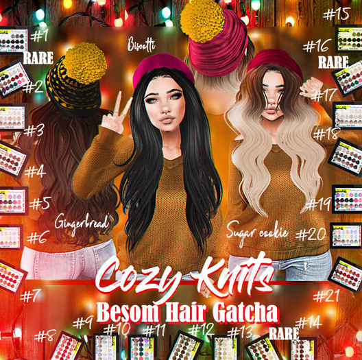 *Besom Hair~Biscotti #8 Reds