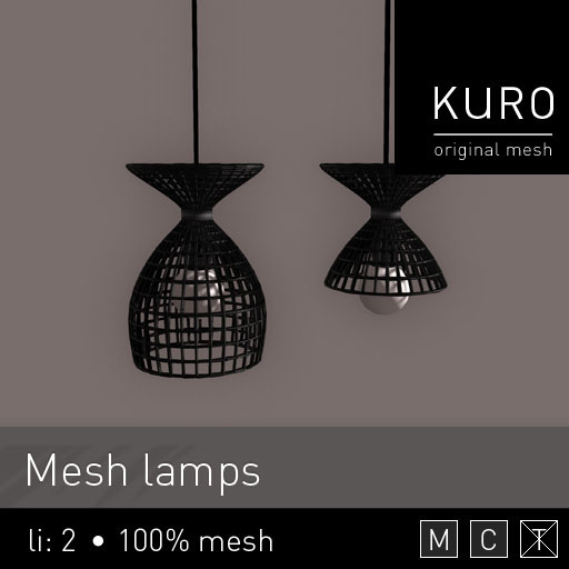 Kuro - Mesh lamps