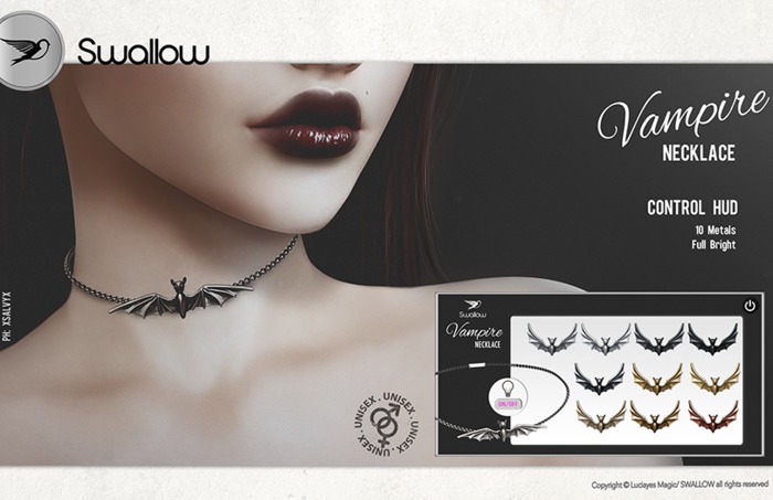 ^^Swallow^^ Vampire Necklace/ Wear