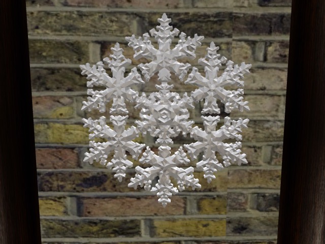 Mesh Snowflake Deko