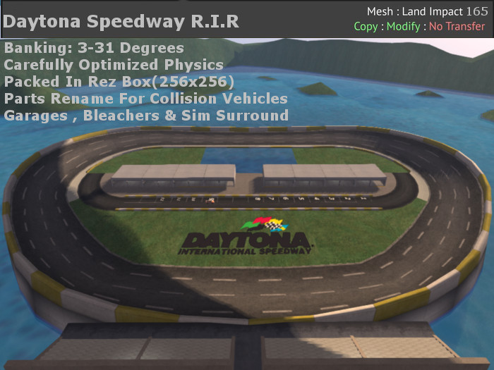 R.I.R Daytona Speedway Oval Track