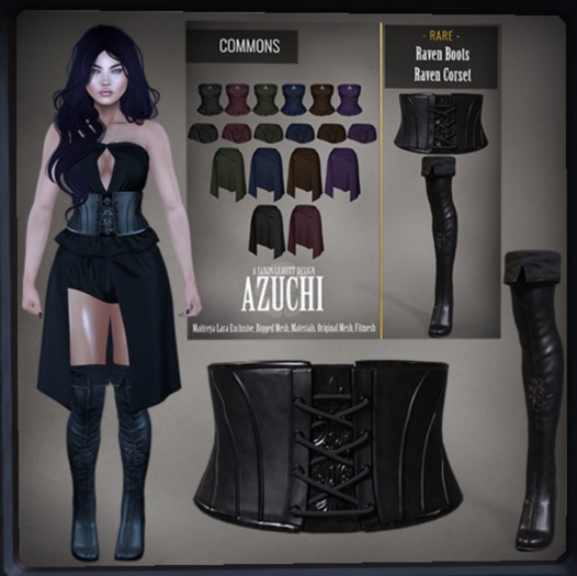 [Azuchi] Raven Shirt Black *Maitreya*