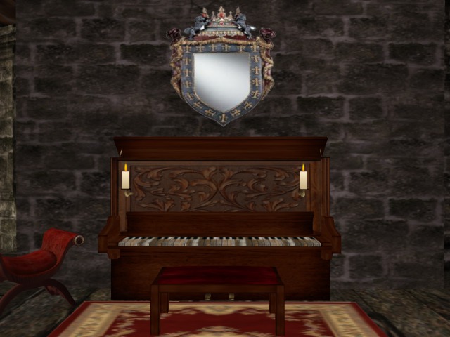 Upright piano set