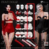 Dead Dollz - The Art of The Tease - COMPLETE SET White