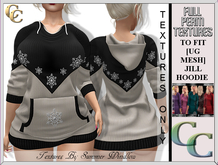 UG JILL HOODIE TEXTURES -FLAKES  TAN- FULL PERM