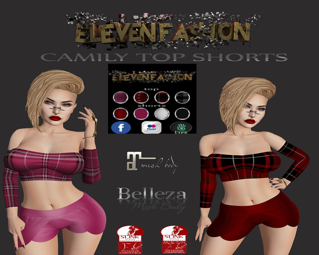 CAMILY TOP SHORTS HUD COLOR