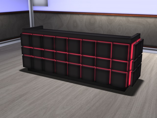 grid DJ booth ( black ) MESH Colour HUD