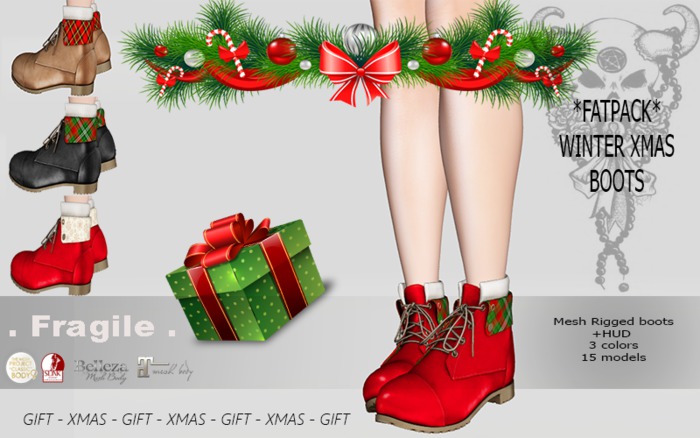 .Fragile. Winter boots Xmas GIFT *Fatpack* (add me)