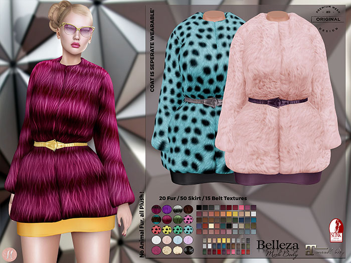 [hh] Kaycee Fur Coat with FANCY PACK