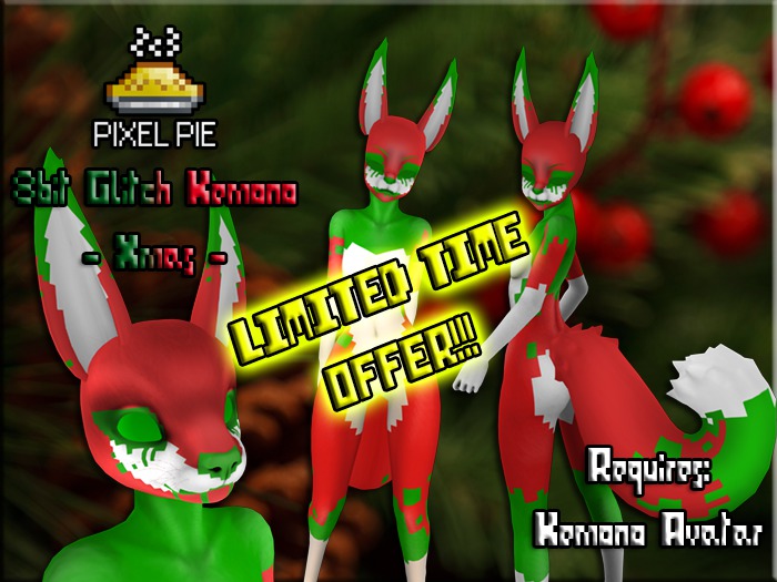 PIXEL PIE - Kemono 8bit Glitch Monster - Xmas