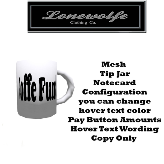 LWD Coffee Fund Mug Tip Jar Boxed