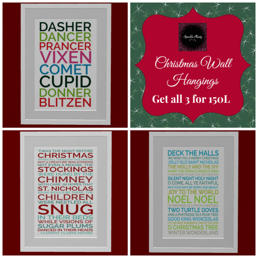 SP  Christmas Wall Hangings Set