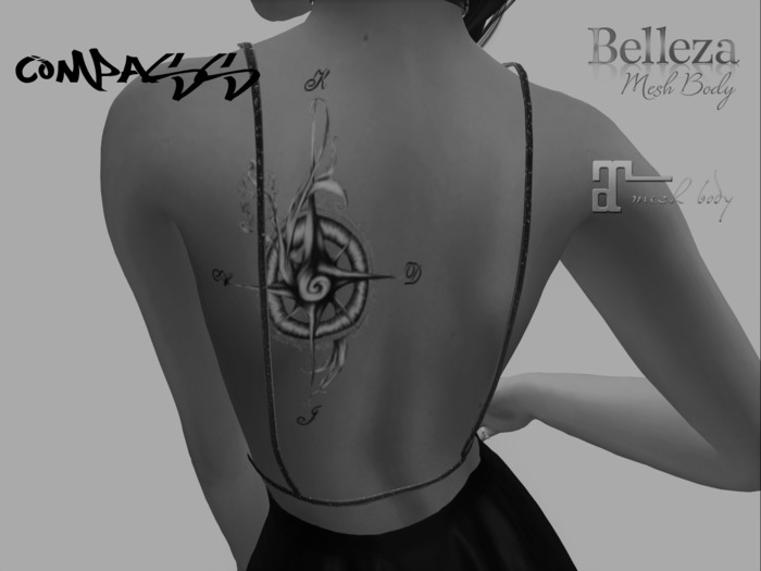 *KdM* Compass tattoo DEMO pack