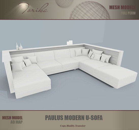 Torika-Paulus Modern U-Sofa