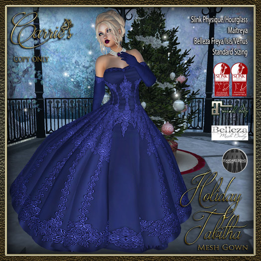 CB~Holiday Tabitha Gown (BOX) Midnight