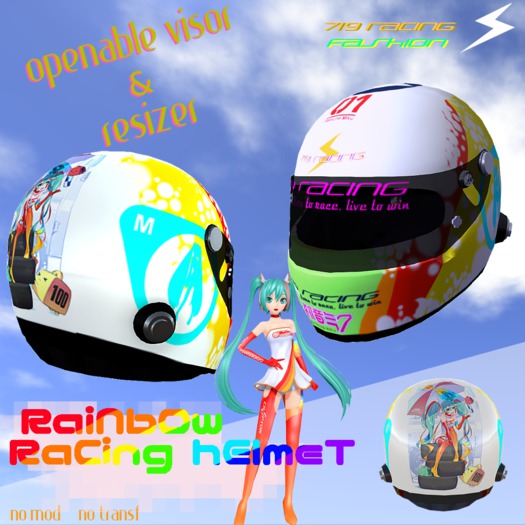 719 Racing - Rainbow Racing Helmet