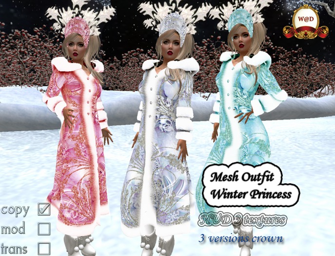 Mesh Outfit - Winter Princess