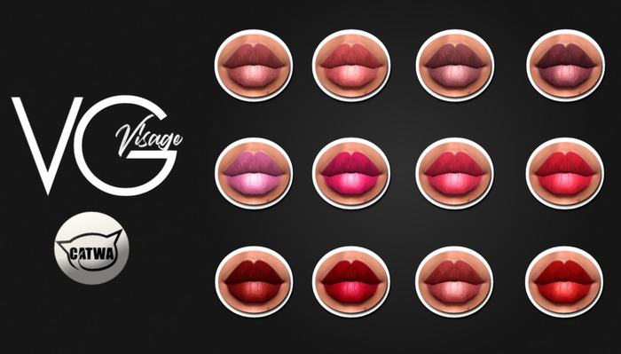 VG VISAGE SEMI MATTE LIPSTICK CATWA [Fat Pack]
