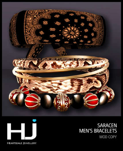 [HJ] Saracen Men's Bracelets