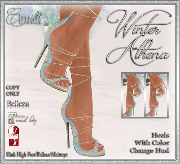 CB~Winter Athena Heels (box)