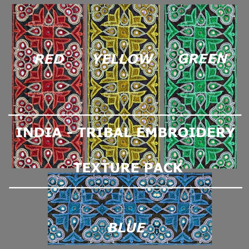 INDIA - tribal embroidery texture pack
