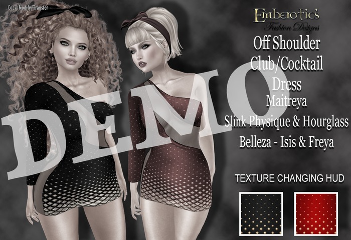 DEMO EFD_200 Off Shoulder Club Dress