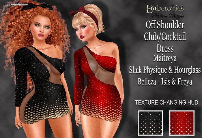 EFD_200 Off Shoulder Club Dress