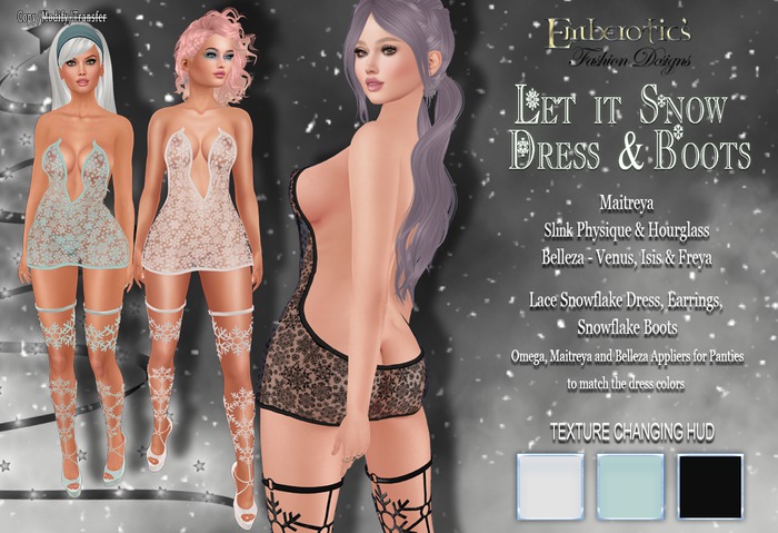 EFD_203 Let it Snow Sexy Dress and Boots *Add to unpack*