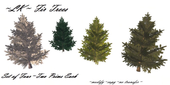 ~LK~ Four Seasons Fir Trees