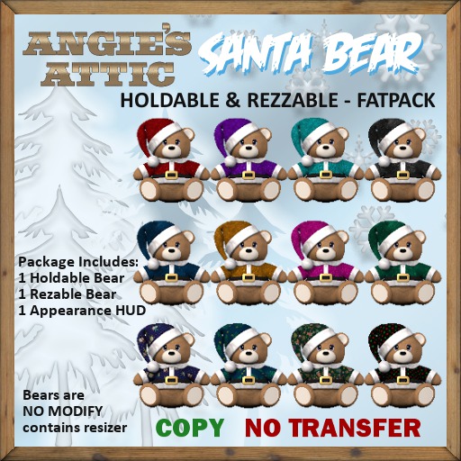 AA - Santa Bear (Huggable & Rezable) - COPYABLE FATPACK