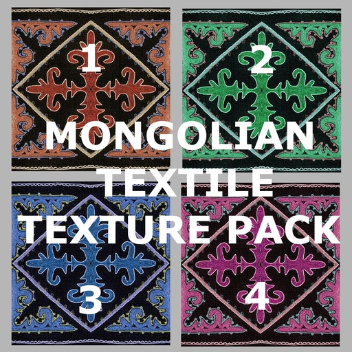 Mongolian textile texture pack