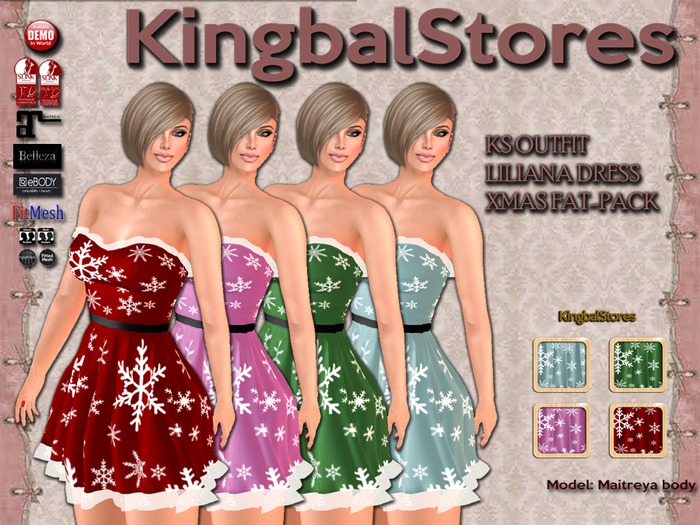 KS OUTFIT LILIANA DRESS XMAS FAT-PACK