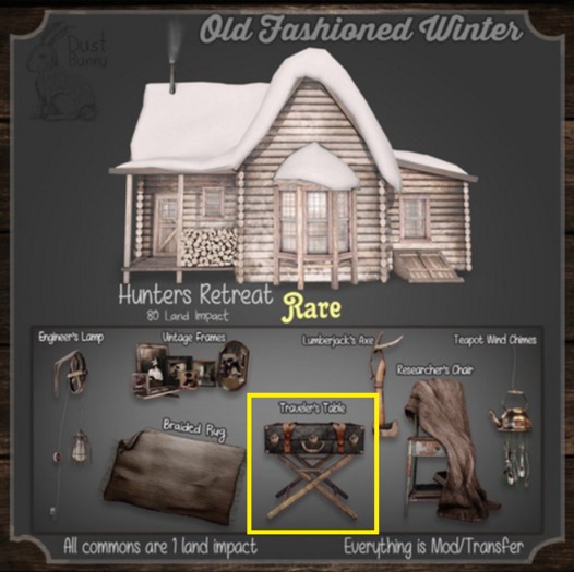 Dust Bunny . Traveler's Table