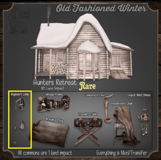 dust bunny . engineer's lamp