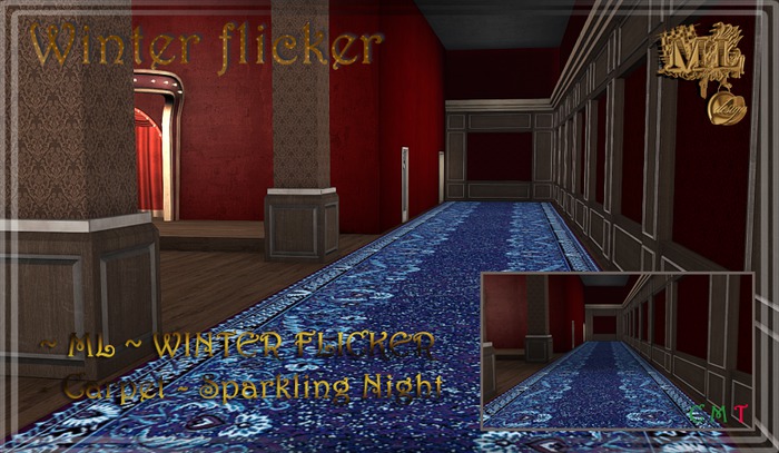 ~ ML ~ WINTER FLICKER - Carpet - Sparkling Night