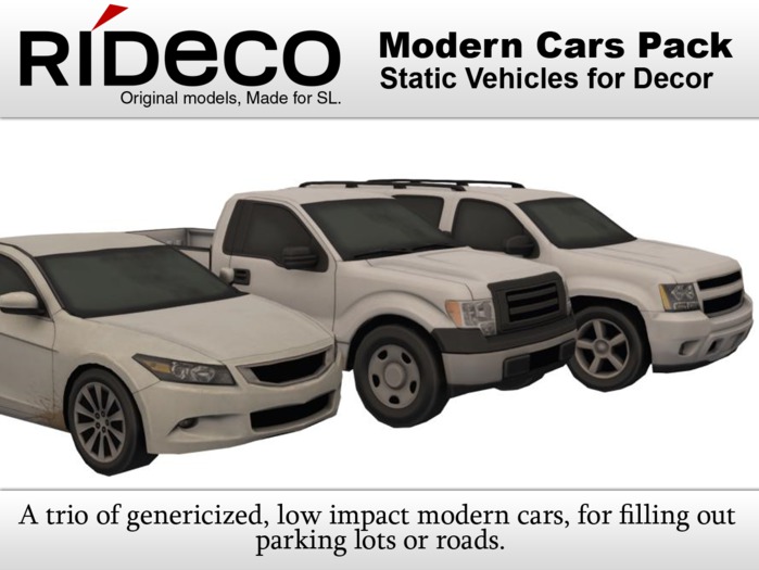 RiDECO - Modern Cars Pack