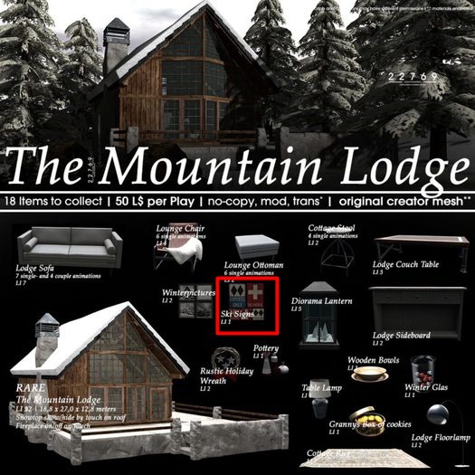 22769 - Ski Signs Wall Decor - COMMON