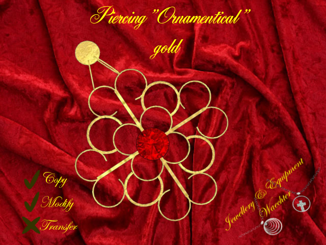 "Ornamentical" Piercing gold
