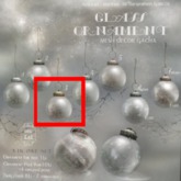 {anc} glass ornament. (3)
