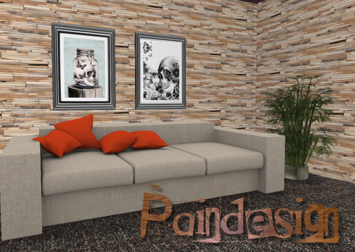 Modern Retro styled Sofa "Orange"
