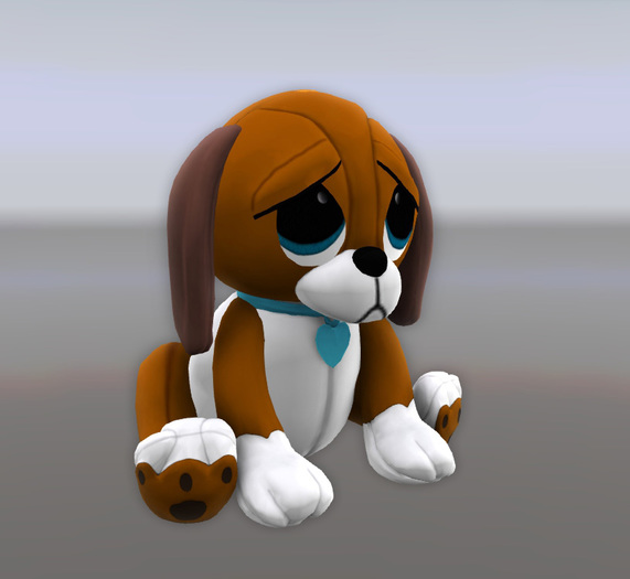 Pluche Sad Dog