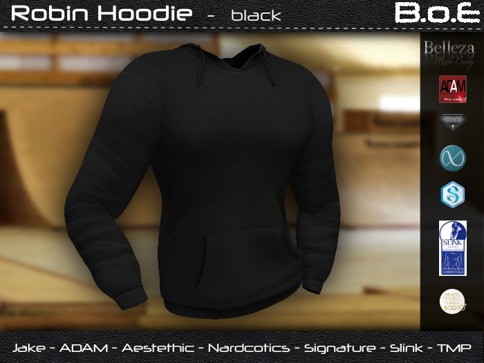 B.o.E - Robin Hoodie - black